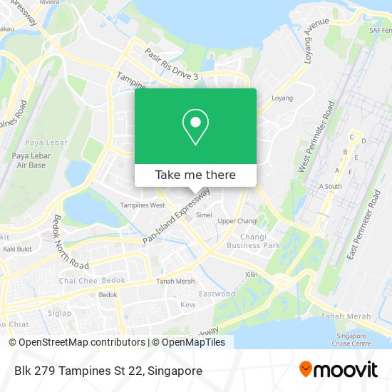 Blk 279 Tampines St 22地图