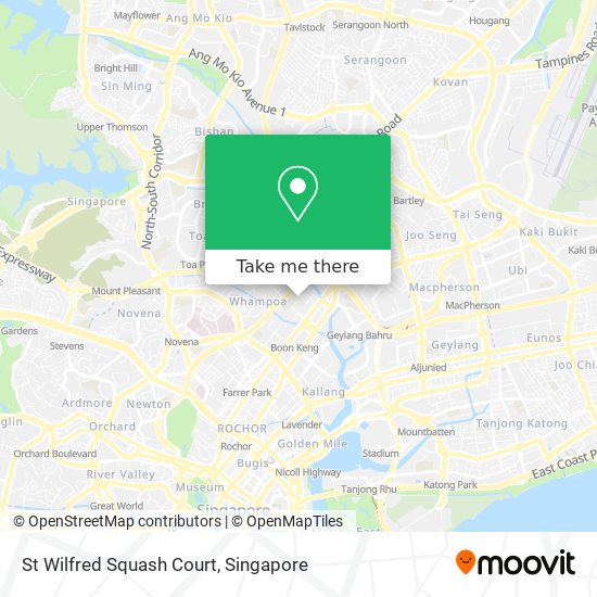 St Wilfred Squash Court map