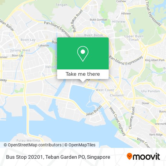 Bus Stop 20201, Teban Garden PO map