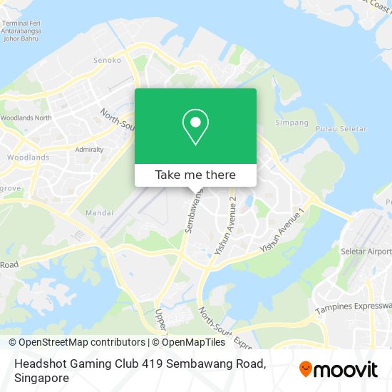 Headshot Gaming Club 419 Sembawang Road map