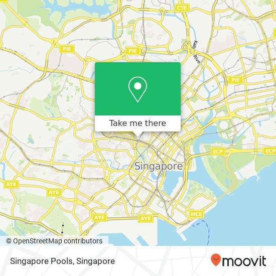 Singapore Pools map