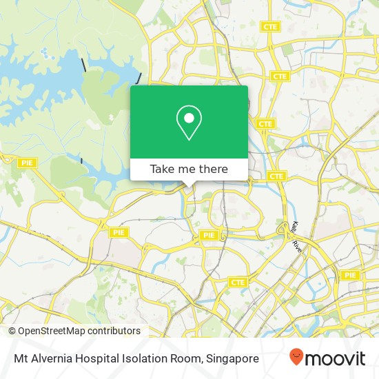 Mt Alvernia Hospital Isolation Room map