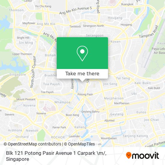 Blk 121 Potong Pasir Avenue 1 Carpark \m/ map