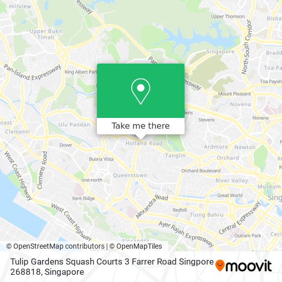 Tulip Gardens Squash Courts 3 Farrer Road Singpore 268818地图