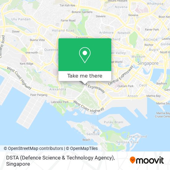 DSTA (Defence Science & Technology Agency) map