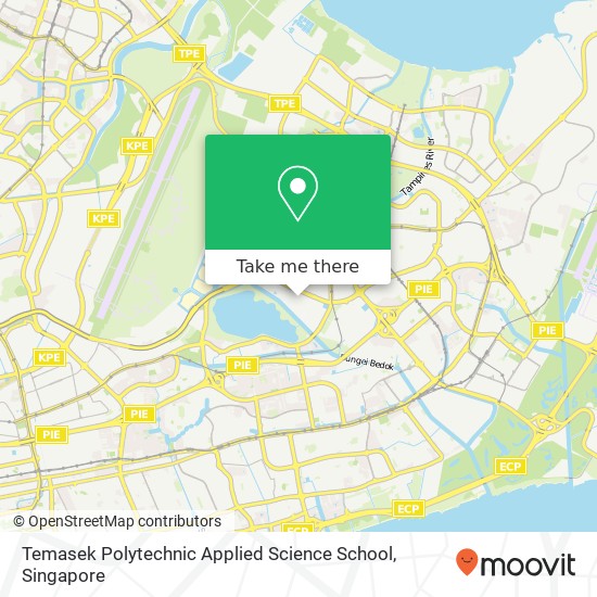 Temasek Polytechnic Applied Science School map