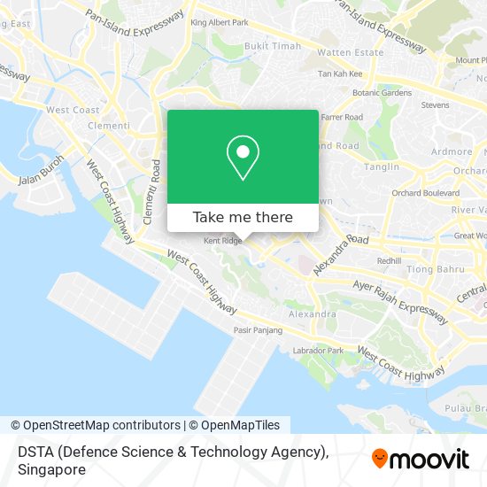 DSTA (Defence Science & Technology Agency) map