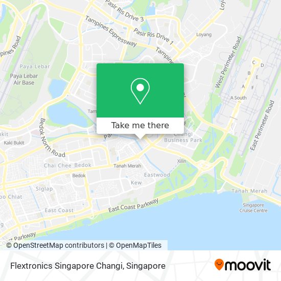 Flextronics Singapore Changi map