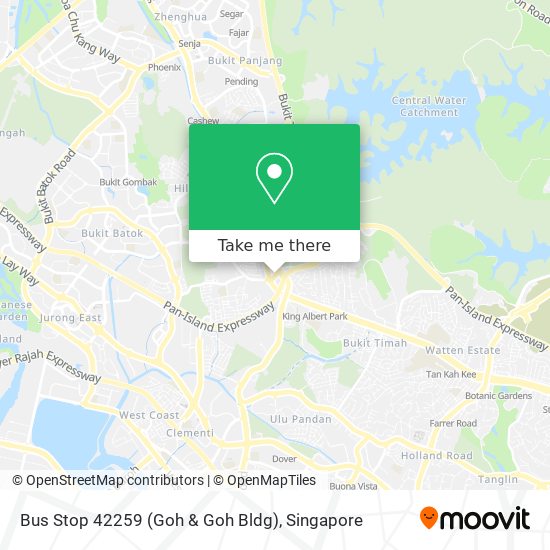 Bus Stop 42259 (Goh & Goh Bldg) map