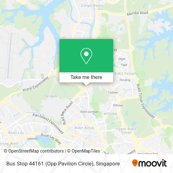 Bus Stop 44161 (Opp Pavilion Circle) map
