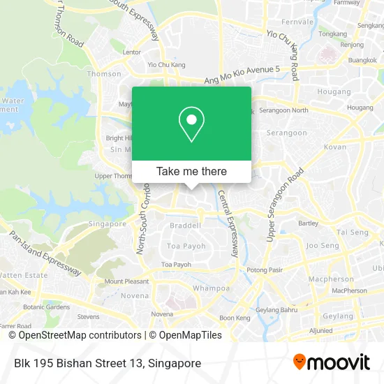Blk 195 Bishan Street 13地图