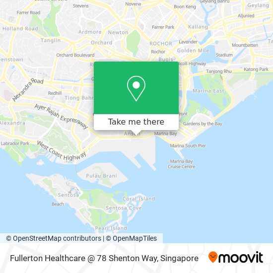 Fullerton Healthcare @ 78 Shenton Way map