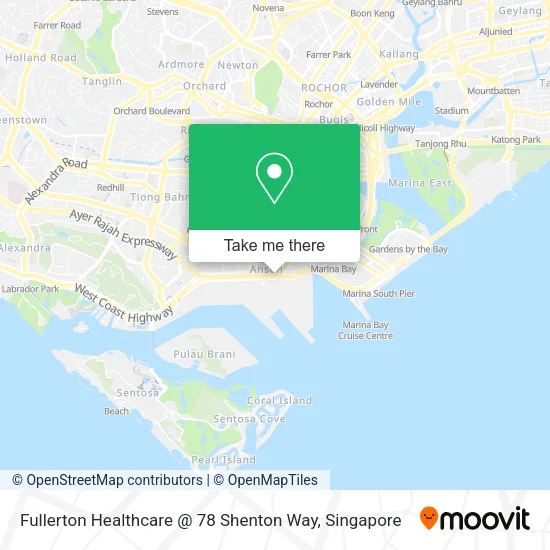 Fullerton Healthcare @ 78 Shenton Way map