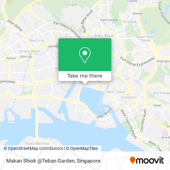 Makan Shiok @Teban Garden map