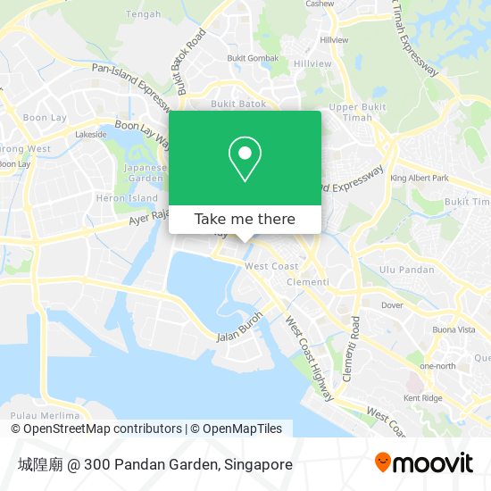 城隍廟 @ 300 Pandan Garden地图