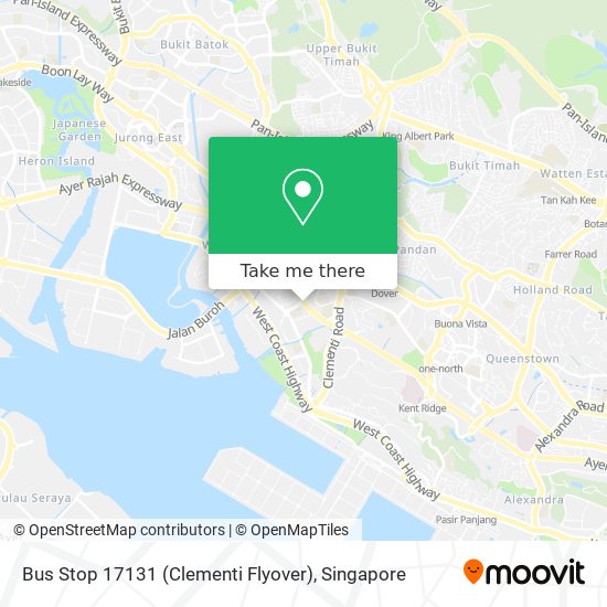 Bus Stop 17131 (Clementi Flyover) map