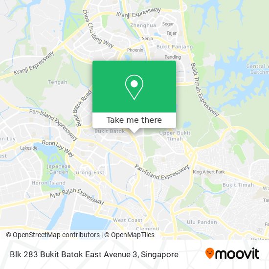 Blk 283 Bukit Batok East Avenue 3 map