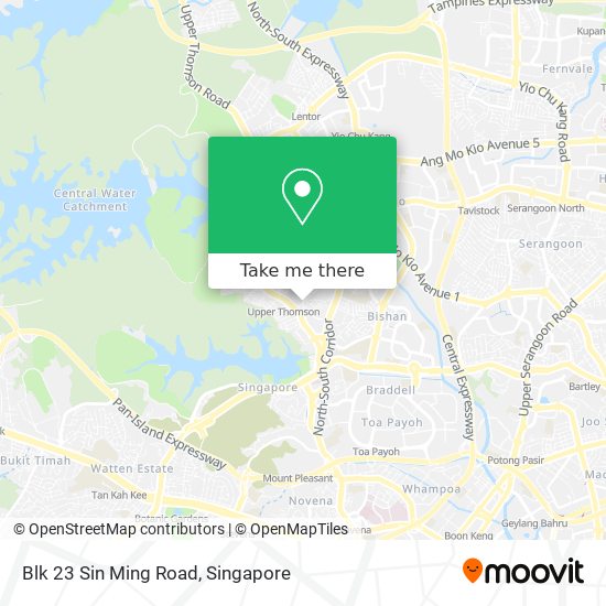 Blk 23 Sin Ming Road map