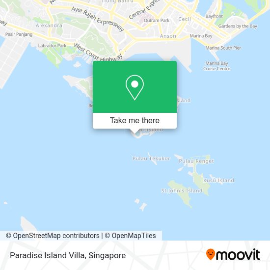 Paradise Island Villa map