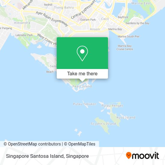Singapore Santosa Island map