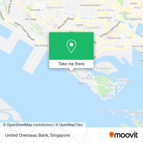 United Overseas Bank map