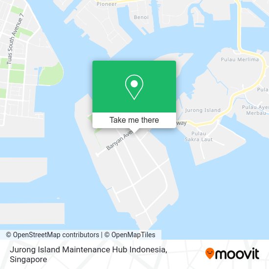 Jurong Island Maintenance Hub Indonesia map
