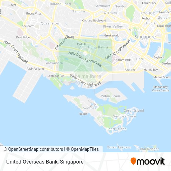 United Overseas Bank map