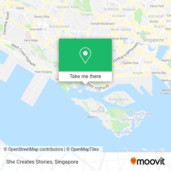 She Creates Stories map