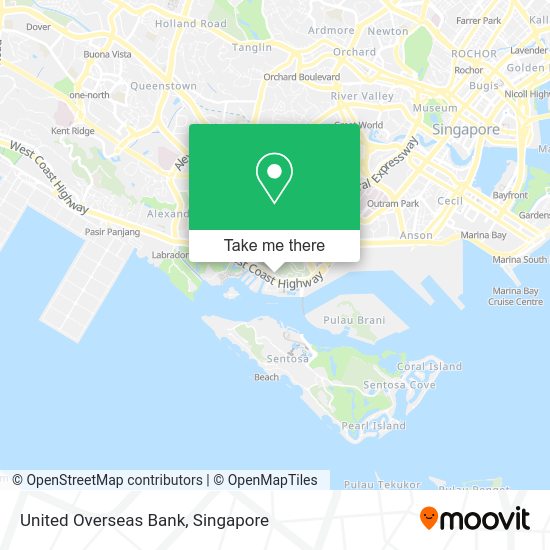 United Overseas Bank map