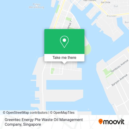 Greentec Energy Pte Waste Oil Management Company map