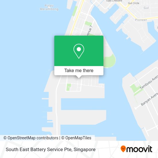 South East Battery Service Pte map