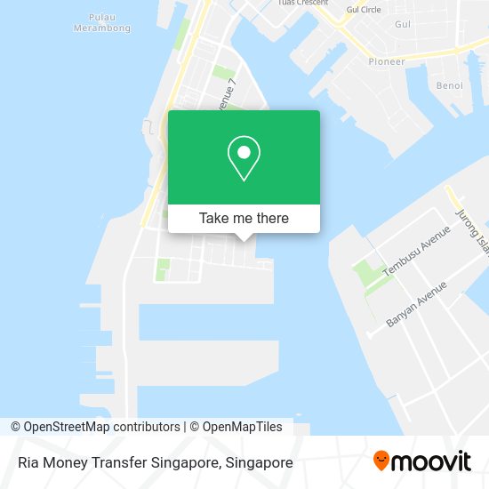 Ria Money Transfer Singapore map