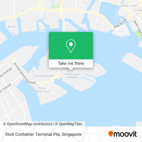 Stolt Container Terminal Pte map