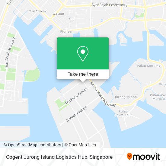 Cogent Jurong Island Logistics Hub map
