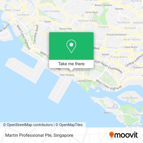 Martin Professional Pte map