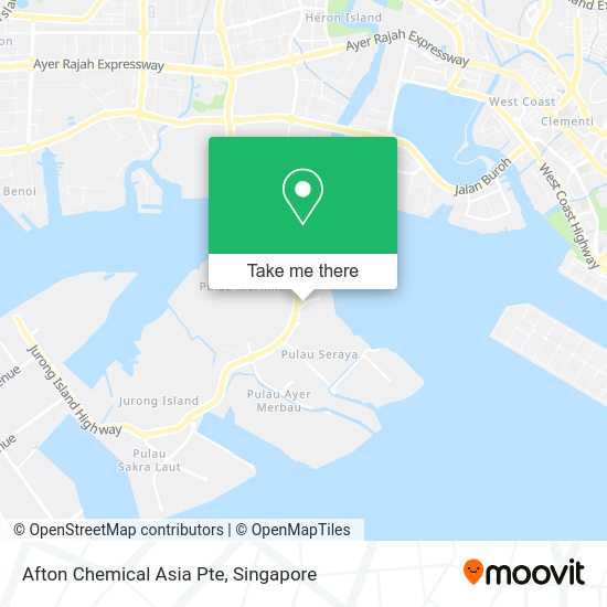 Afton Chemical Asia Pte map