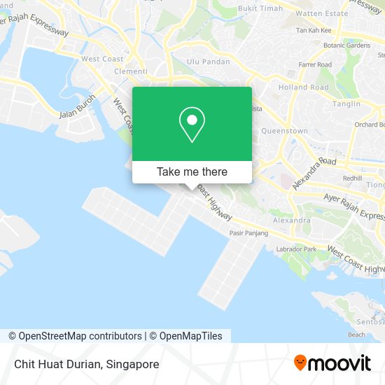 Chit Huat Durian map