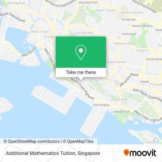 Additional Mathematics Tuition map