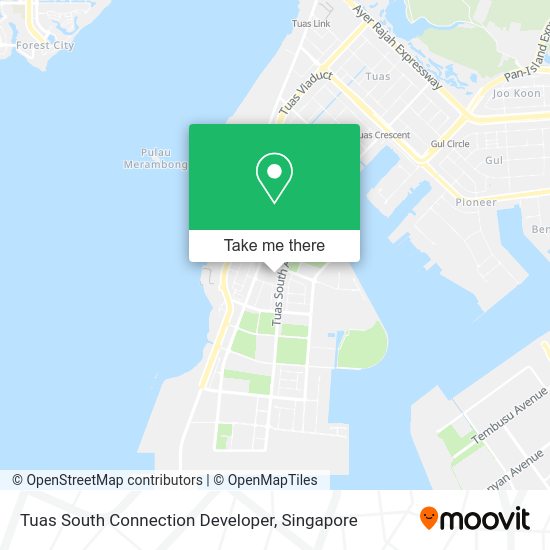 Tuas South Connection Developer map