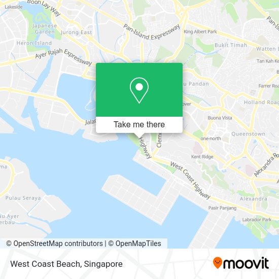 West Coast Beach map