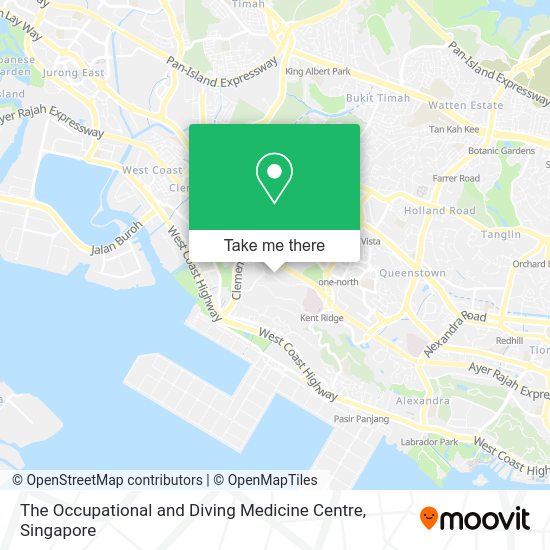 The Occupational and Diving Medicine Centre map