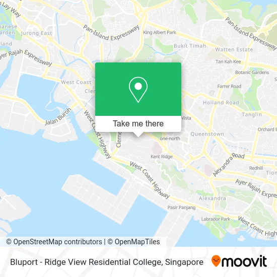 Bluport - Ridge View Residential College map