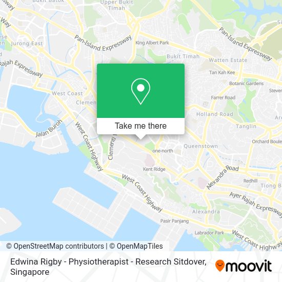 Edwina Rigby - Physiotherapist - Research Sitdover map