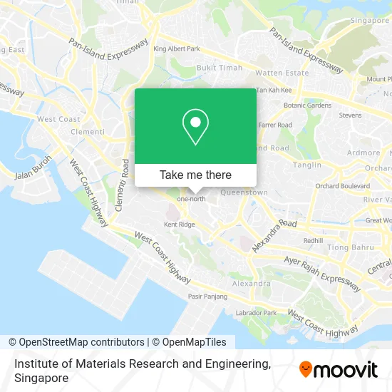 Institute of Materials Research and Engineering map