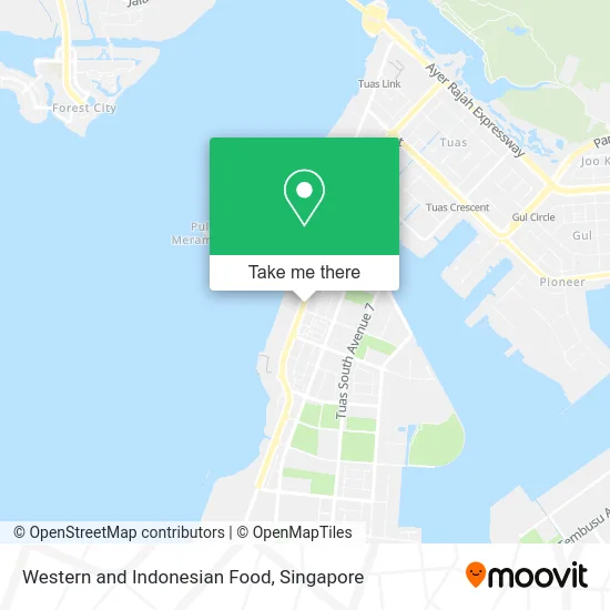 Western and Indonesian Food map