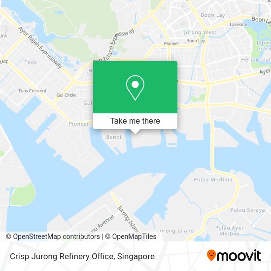 Crisp Jurong Refinery Office map