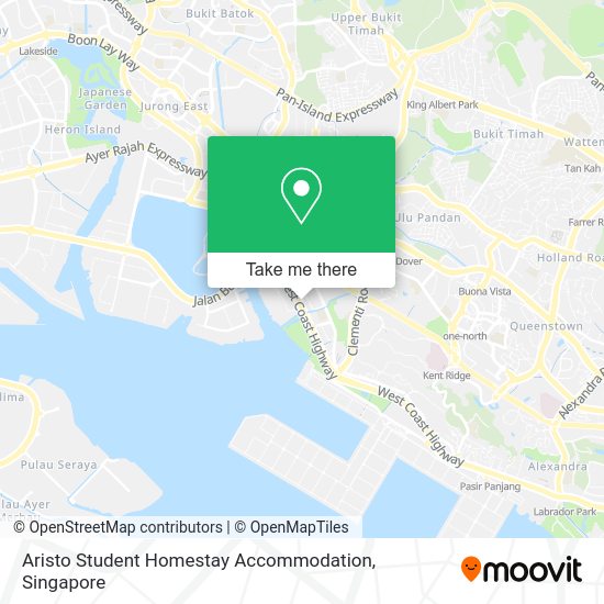 Aristo Student Homestay Accommodation map