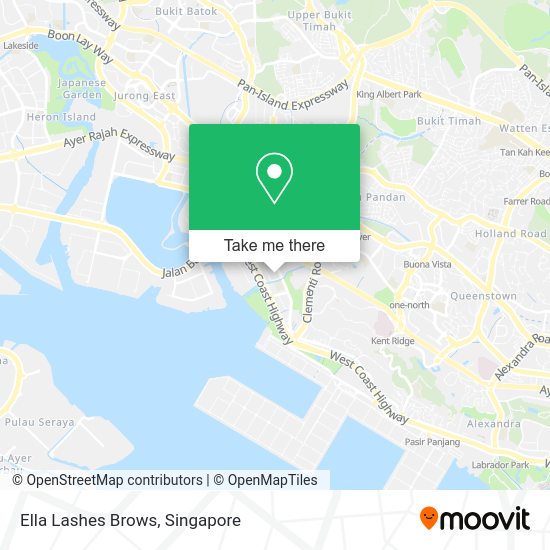 Ella Lashes Brows map