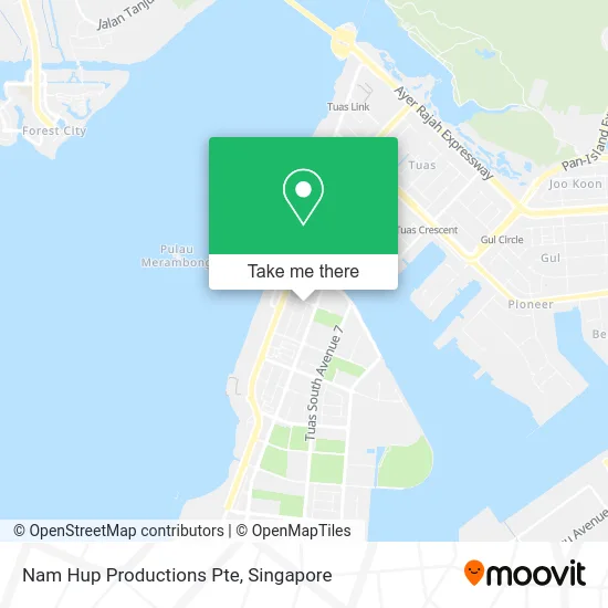Nam Hup Productions Pte map