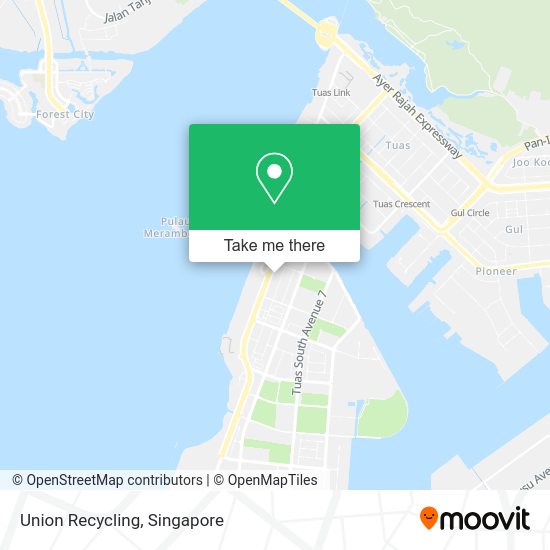 Union Recycling map